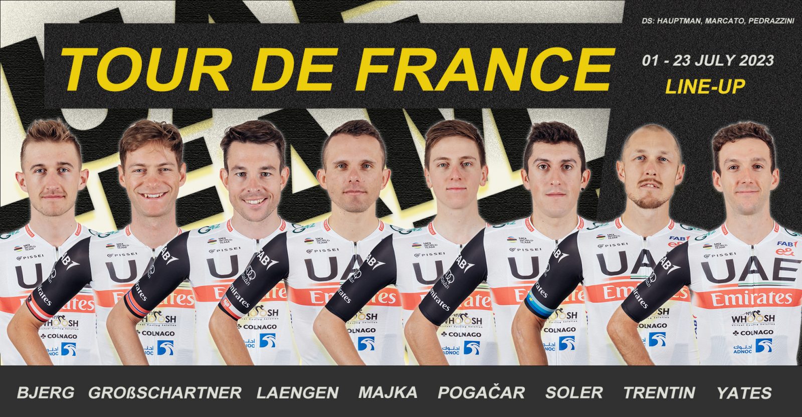 UAE Team Emirates confirm squad for Tour de France UAE team Emirates