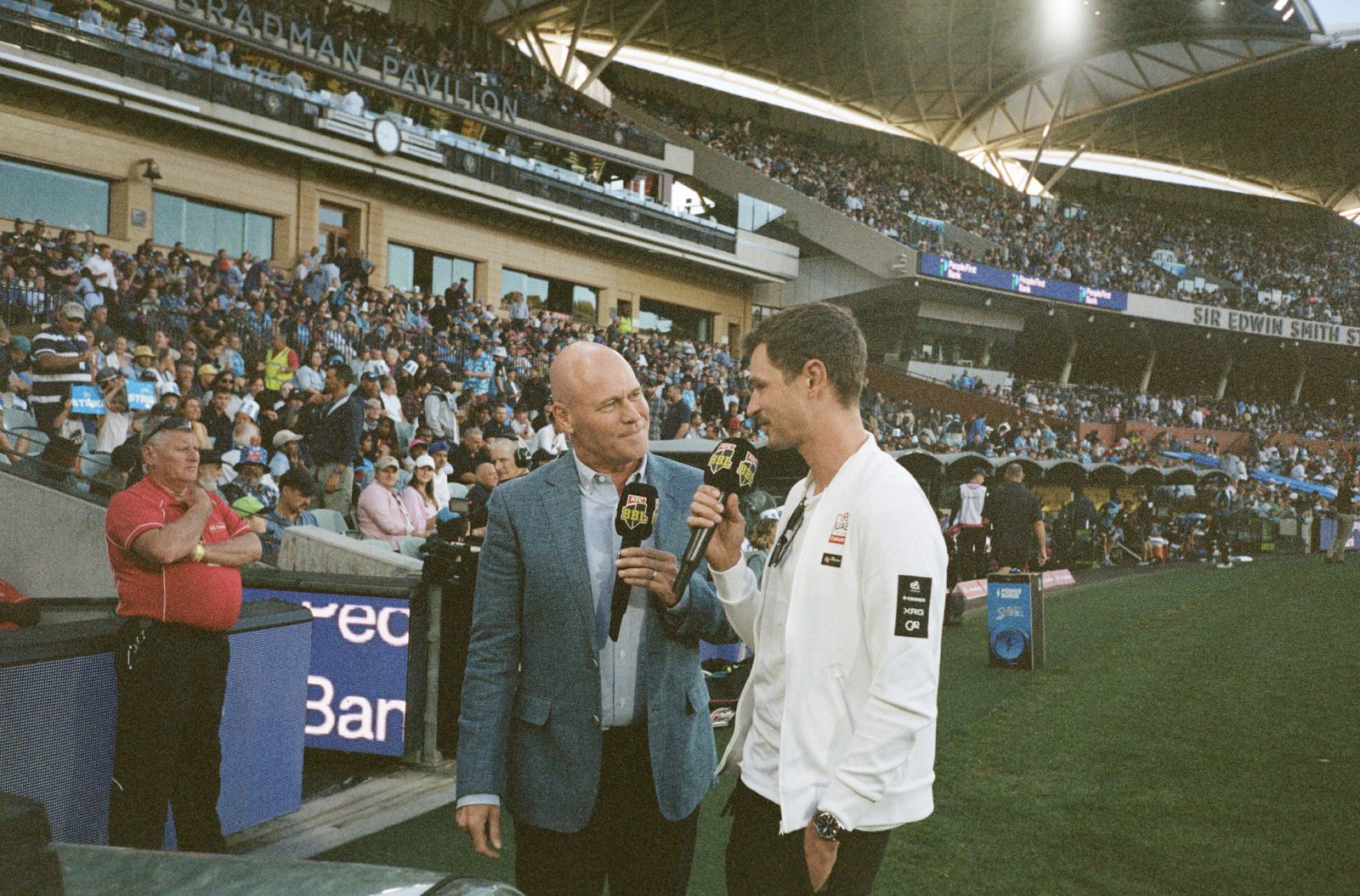 Vine enjoyed an evening watching the Big Bash before the start of the Tour Down Under