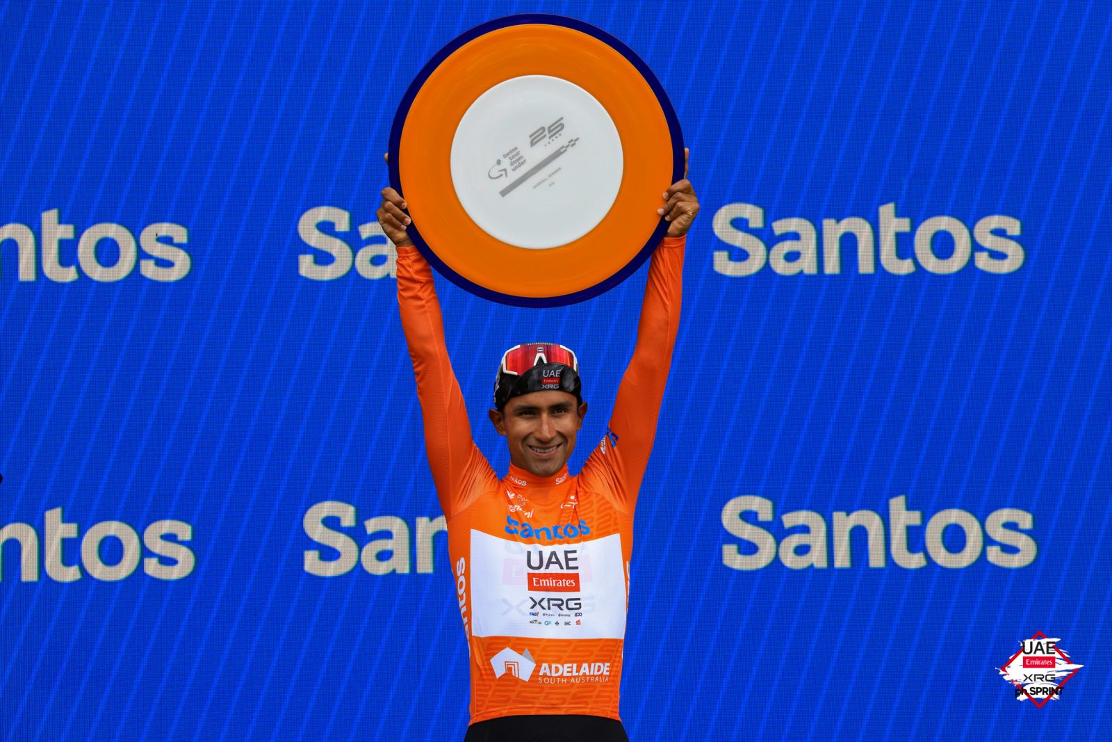 The Tour Down Under trophy comes back to Europe with UAE Team Emirates-XRG